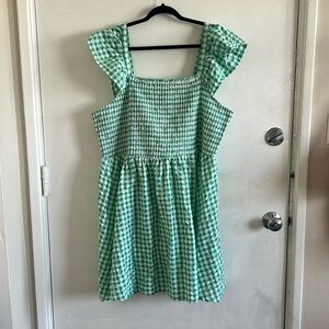 Gingham Smocked Dress